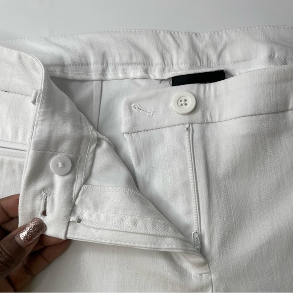 Lane Bryant White Straight Leg Pants Flat Front, New w/ Tags, Size 16 - Picture 5 of 10